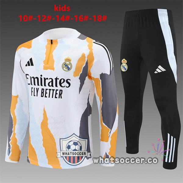 Tracksuit Real Madrid Kids White 2025-2026