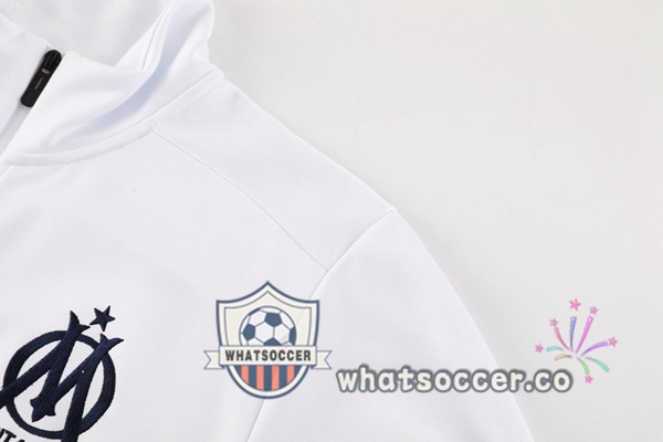 Training Jacket Olympique de Marseille White 2025-2026