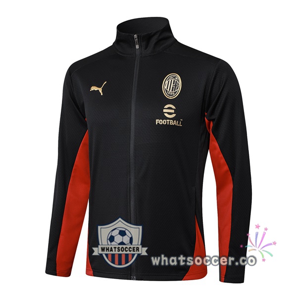 Soccer Jacket AC Milan Black 2025-2026