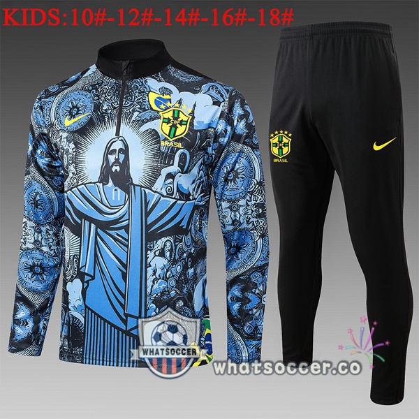Tracksuit Brazil Kids Blue 2025-2026
