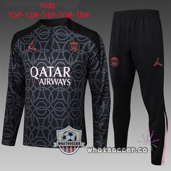 Tracksuit Paris PSG Kids Black 2025-2026
