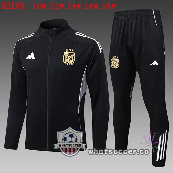Training Jacket Argentina Kids Black 2025-2026
