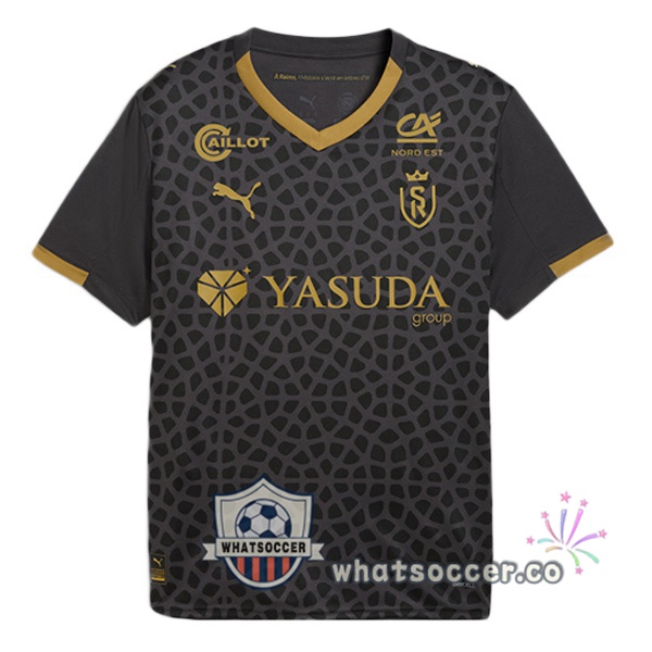 Stade de Reims Third Soccer Jerseys Black 2025-2026