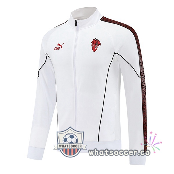 Soccer Jacket AC Milan White 2025-2026
