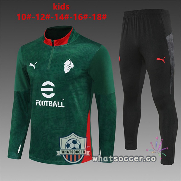 Training Wear AC Milan Kids Green 2025-2026