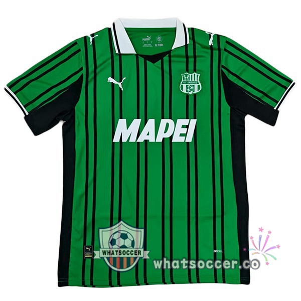 US Sassuolo Home Soccer Jerseys Green 2025-2026
