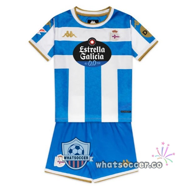 Deportivo de La Coruna Kids Home Soccer Jerseys Blue White 2025-2026