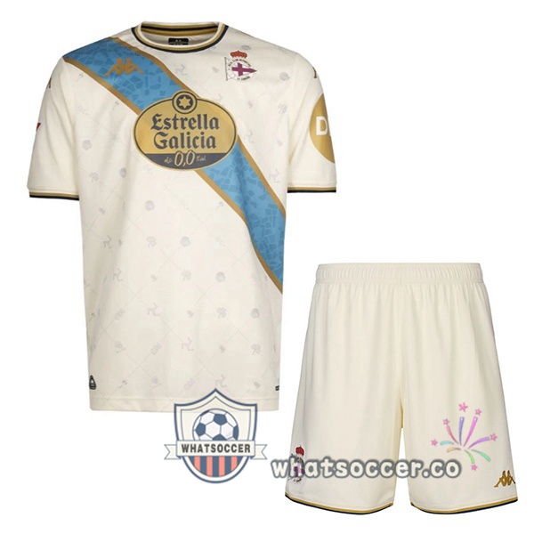 Deportivo de La Coruna Kids Third Soccer Jerseys Yellow 2025-2026