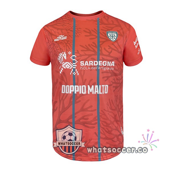 Cagliari Calcio Fourth Soccer Jerseys Red 2025-2026
