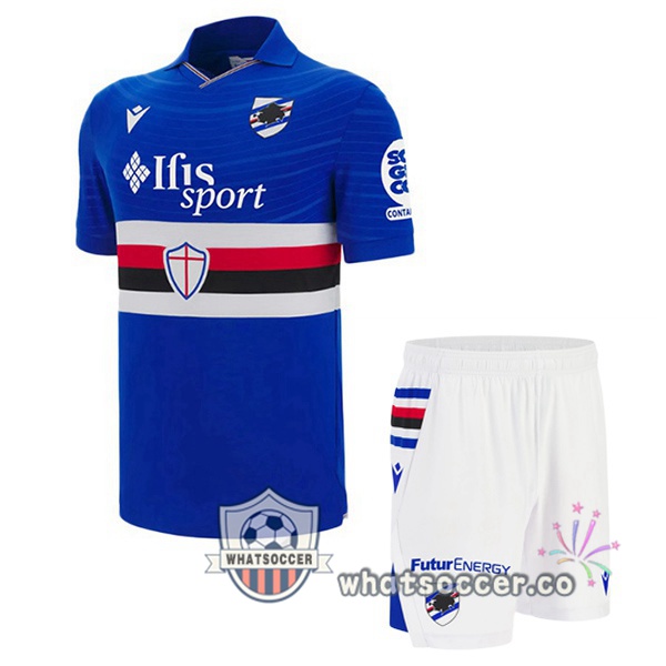 UC Sampdoria Kids Home Soccer Jerseys Blue 2025-2026