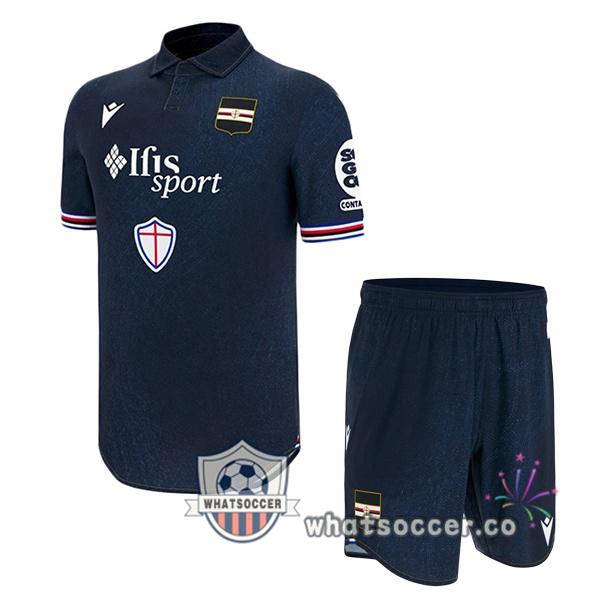 UC Sampdoria Kids Third Soccer Jerseys Black 2025-2026