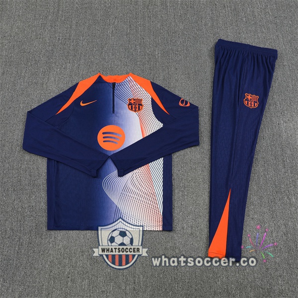 Training Wear FC Barcelona Blue Royal Orange 2025-2026