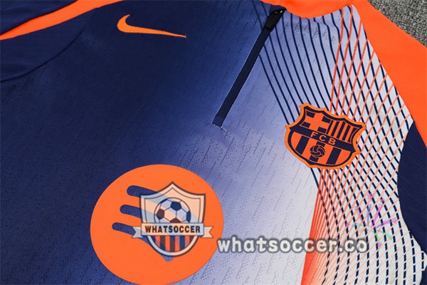 Training Wear FC Barcelona Blue Royal Orange 2025-2026