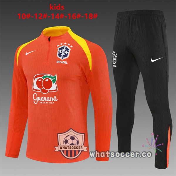 Training Wear Brazil Kids Orange 2025-2026