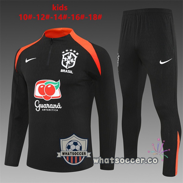 Training Wear Brazil Kids Black 2025-2026
