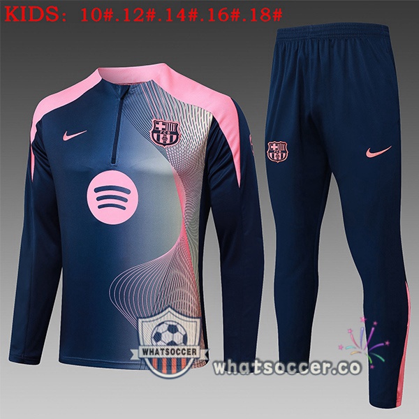 Training Wear FC Barcelona Kids Blue Royal Rose 2025-2026