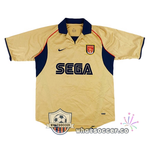 Arsenal Retro Away Yellow 2001-2002