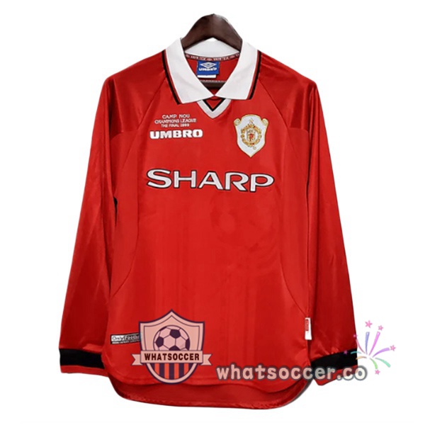 Manchester United Retro Home Long Sleeve Red 1999-2000