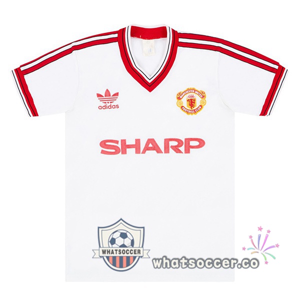Manchester United Retro Away White 1986-1988