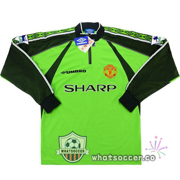 Manchester United Retro Goalkeeper Long Sleeve Green 1998-1999
