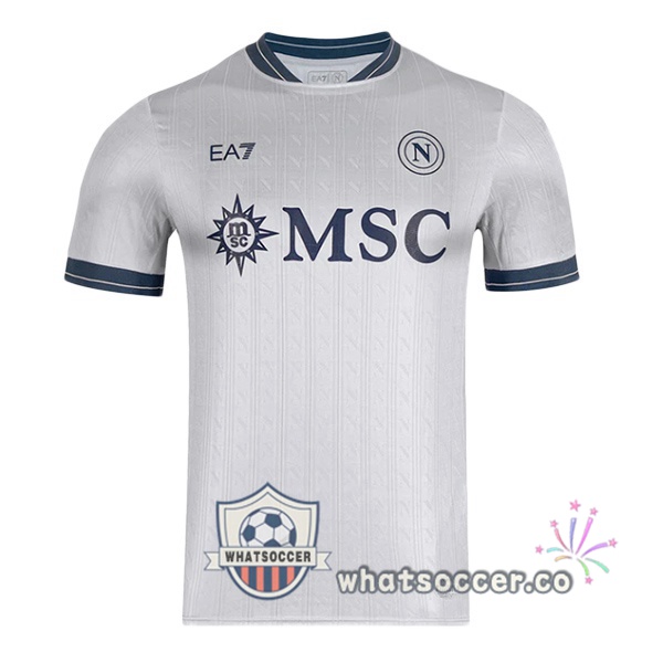 SSC Napoli EURO Goalkeeper Soccer Jerseys Gray 2025-2026