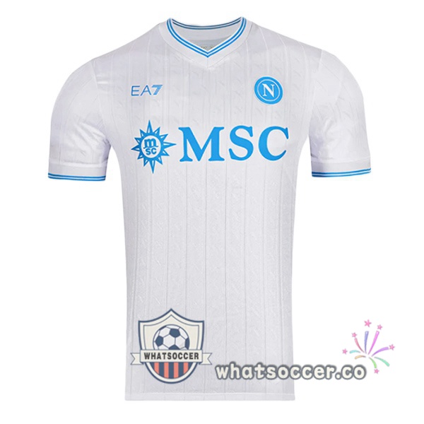 SSC Napoli EURO Away Soccer Jerseys White 2025-2026
