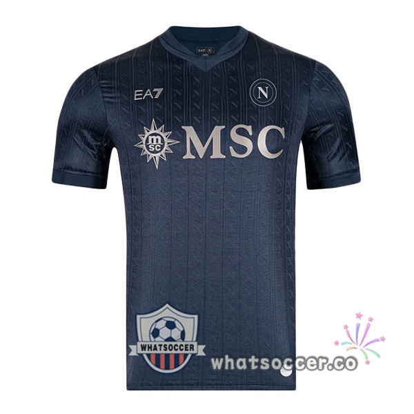 SSC Napoli EURO Third Soccer Jerseys Black 2025-2026