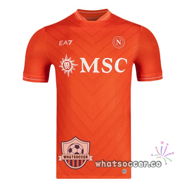 SSC Napoli Goalkeeper Soccer Jerseys Orange 2025-2026