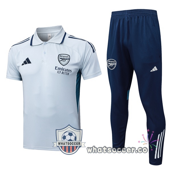 Training Polo Arsenal + Pants Gray 2025-2026