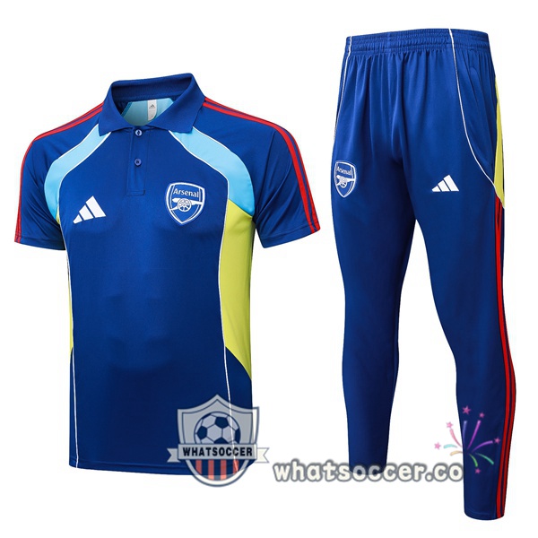Training Polo Arsenal + Pants Blue 2025-2026