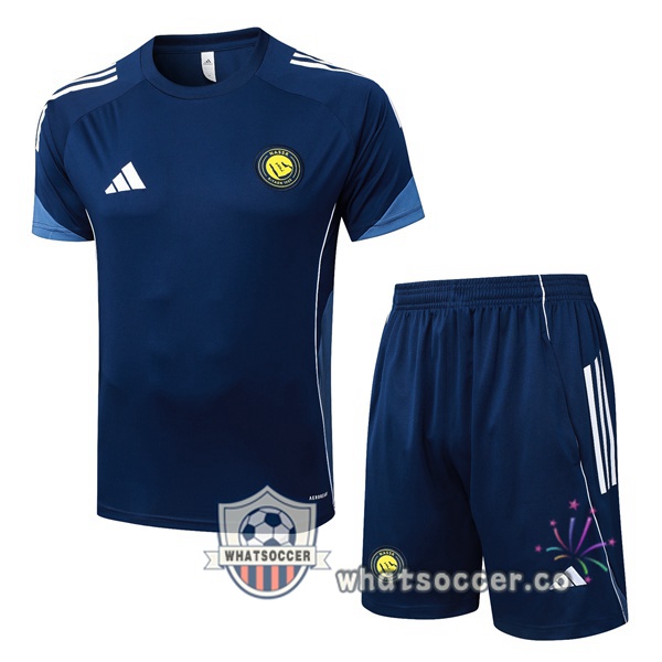 Al-Nassr FC Training T-Shirts + Shorts Blue Royal 2025-2026 Al-Nassr FC Training T-Shirts + Shorts Blue Royal 2025-2026
