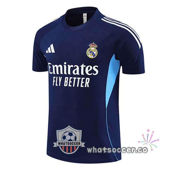 Real Madrid Training T-Shirts Blue Royal 2025-2026 Real Madrid Training T-Shirts Blue Royal 2025-2026