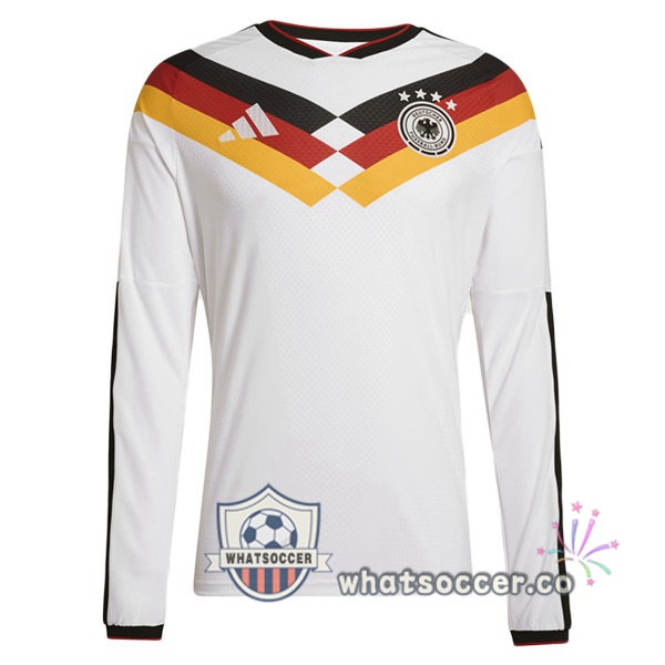 Germany Home Soccer Jerseys Long Sleeve White 2026-2027 Germany Home Soccer Jerseys Long Sleeve White 2026-2027