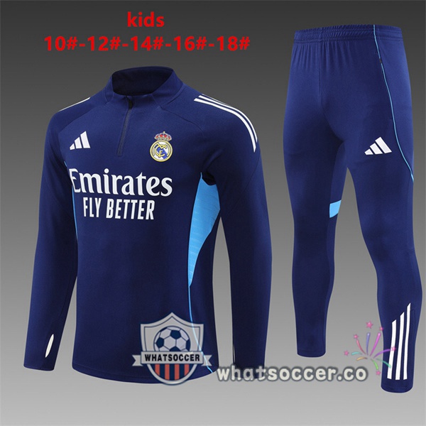 Training Wear Real Madrid Kids Blue Royal 2025-2026 Training Wear Real Madrid Kids Blue Royal 2025-2026
