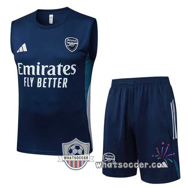 Arsenal Soccer Vest + Shorts Blue Royal 2025-2026