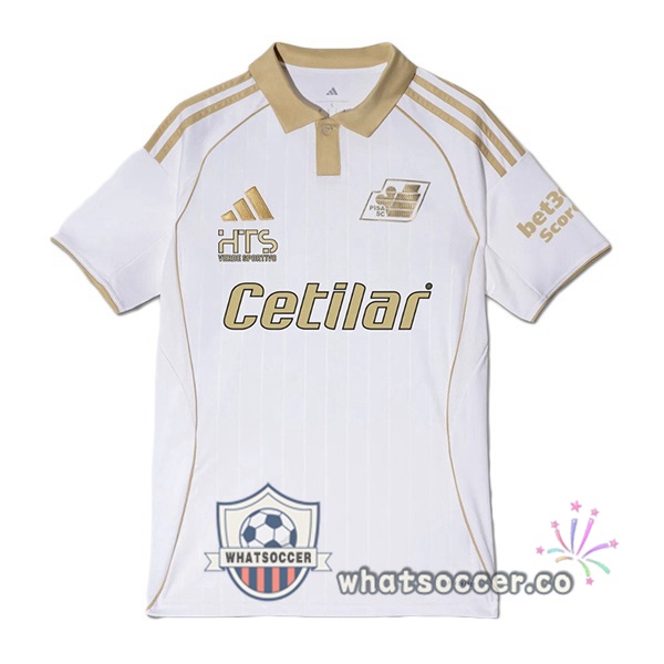Pisa FC Third Soccer Jerseys White 2025-2026