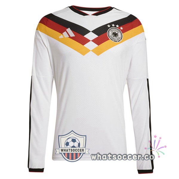 Germany Home Soccer Jerseys Long Sleeve White FIFA World Cup 2026 Germany Home Soccer Jerseys Long Sleeve White FIFA World Cup 2026
