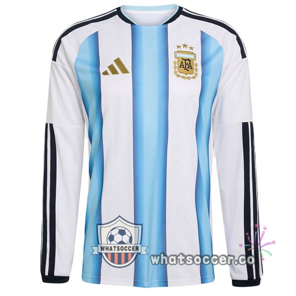 Argentina Home Soccer Jerseys Long Sleeve Blue White FIFA World Cup 2026 Argentina Home Soccer Jerseys Long Sleeve Blue White FIFA World Cup 2026