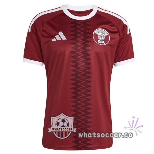 Qatar Home Soccer Jerseys Marron FIFA World Cup 2026