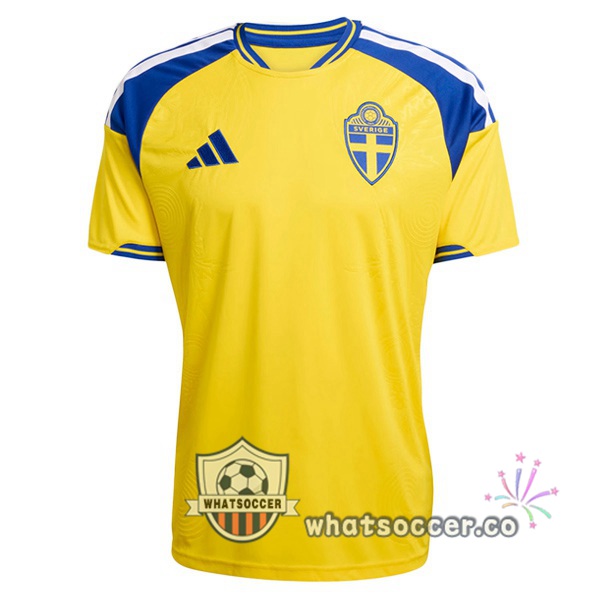 Sweden Home Soccer Jerseys Yellow FIFA World Cup 2026
