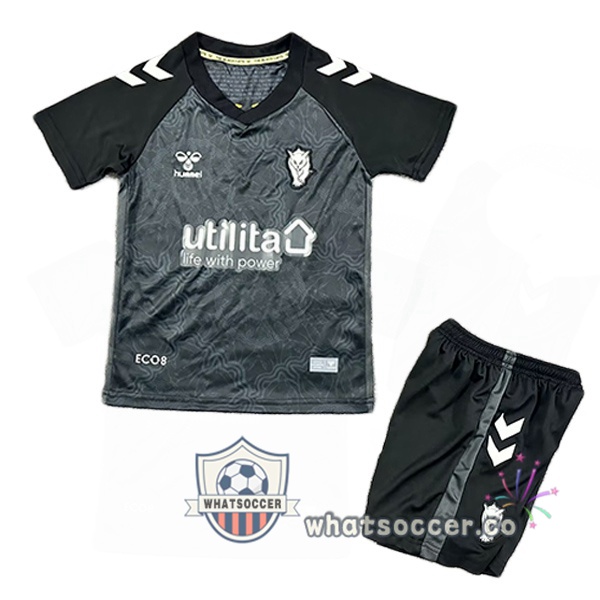Sunderland AFC Kids Third Soccer Jerseys Black 2025-2026