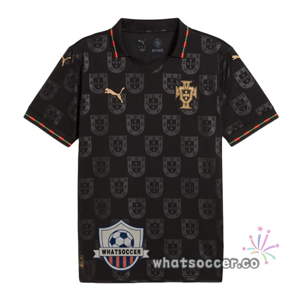 Portugal EUSÉBIO Special Edition Soccer Jerseys Black 2025-2026