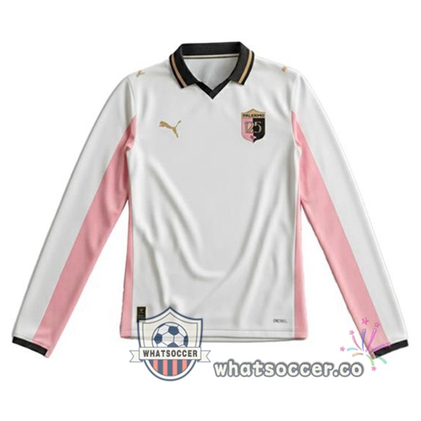 Palermo FC Fourth Soccer Jerseys Long Sleeve White 2025-2026 Palermo FC Fourth Soccer Jerseys Long Sleeve White 2025-2026