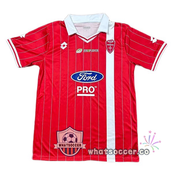 AC Monza Home Soccer Jerseys Red 2025-2026