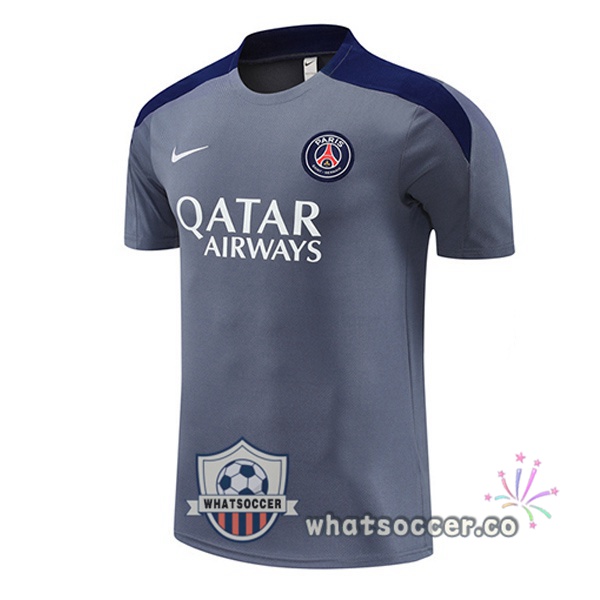 Paris PSG Training T-Shirts Gray 2025-2026 Paris PSG Training T-Shirts Gray 2025-2026