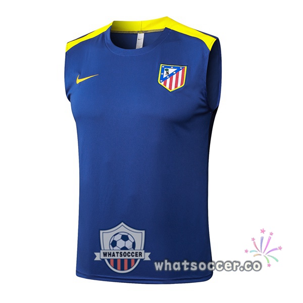 Atletico Madrid Soccer Vest Blue Royal 2025-2026 Atletico Madrid Soccer Vest Blue Royal 2025-2026