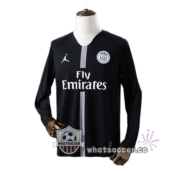 Paris PSG Retro Third Long Sleeve Black 2018-2019
