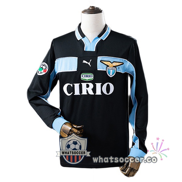 SS Lazio Retro Away Long Sleeve Black 1998-2000