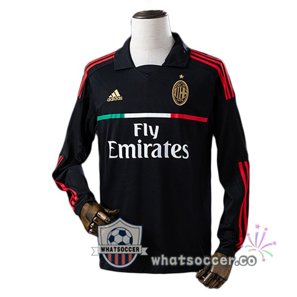 AC Milan Retro Third Long Sleeve Black 2011-2012