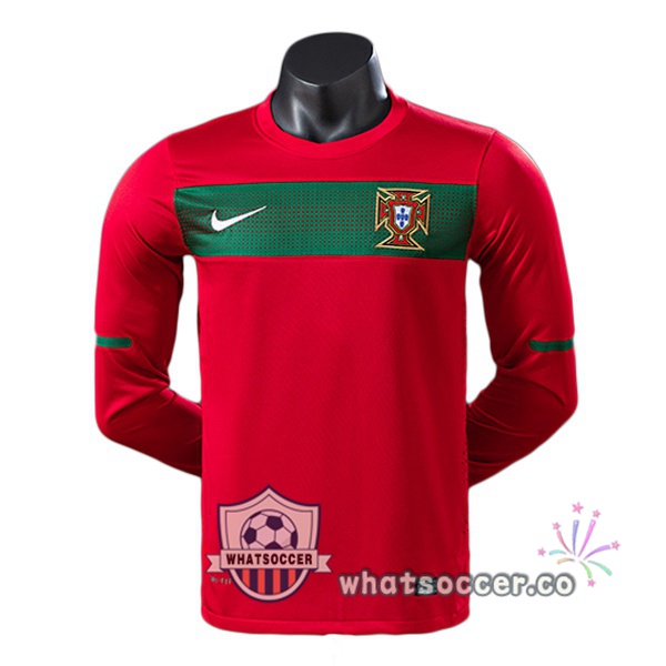 Portugal Retro Home Long Sleeve Red 2010